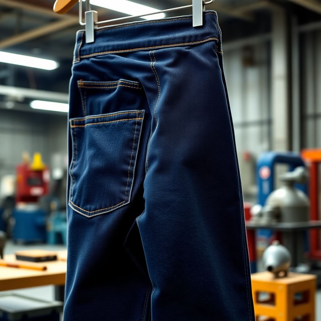 Pantalones Industriales de Mezcilla
