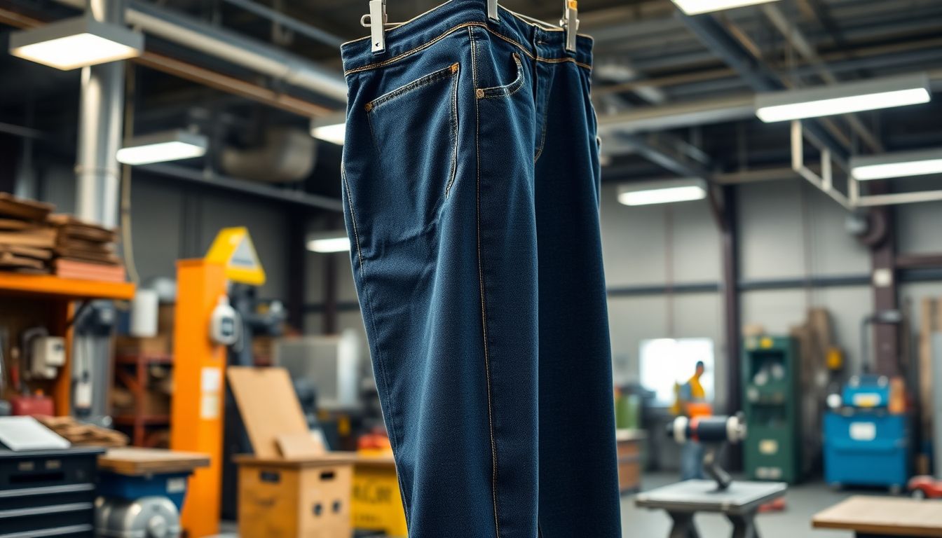 Pantalones Industriales de Mezcilla